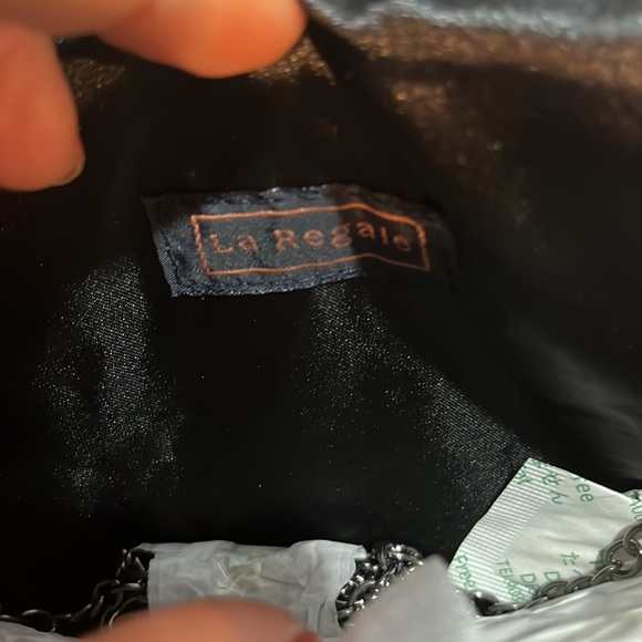 NWT La Regale Evening Clutch in Gunmetal - Picture 6 of 8